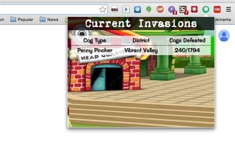 Read the latest, or dig back in time for a history of TTR! You can even get a notification when the team adds a post!. . Toontown rewritten invasion tracker